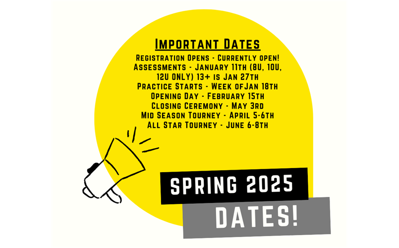 Important Spring 2025 Dates!